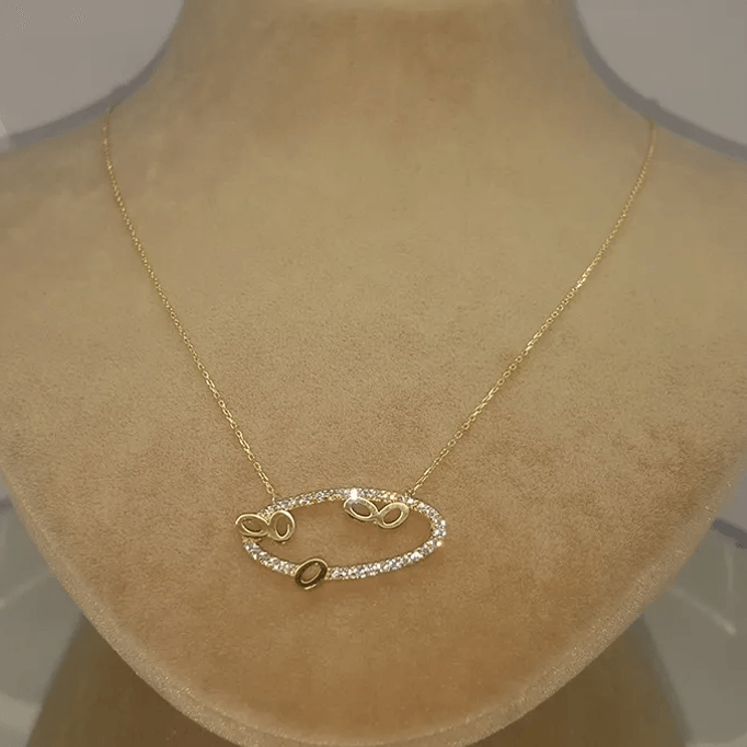 Yuvarlaklar Altın Kolyesi