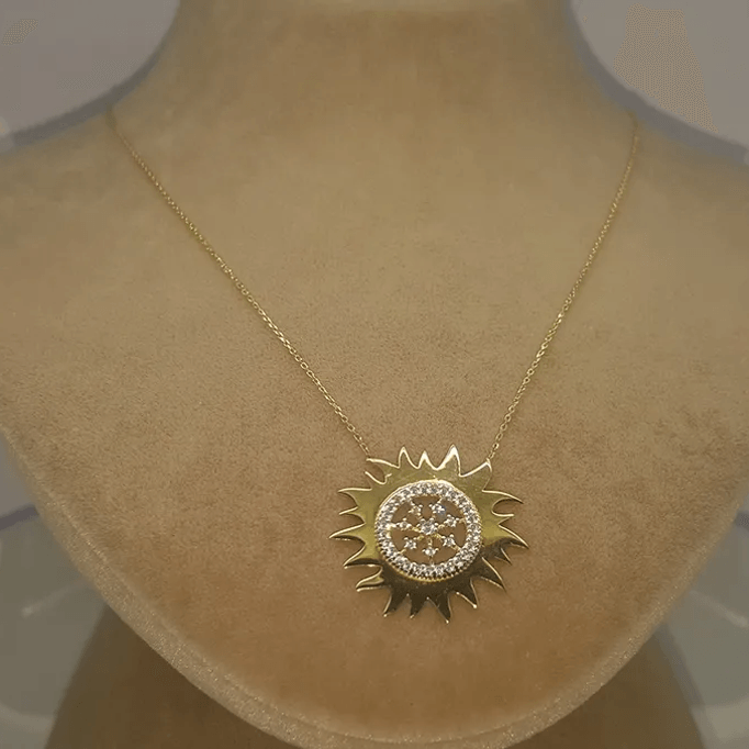 Denizci Dümeni Altın Kolye