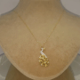 Tavus Kuşu Altın Kolye