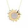 Taşlı Güneş Kolye