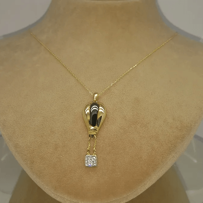 Uçan Balon Altın Kolye