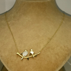 Çifte Kumrular Altın Kolye