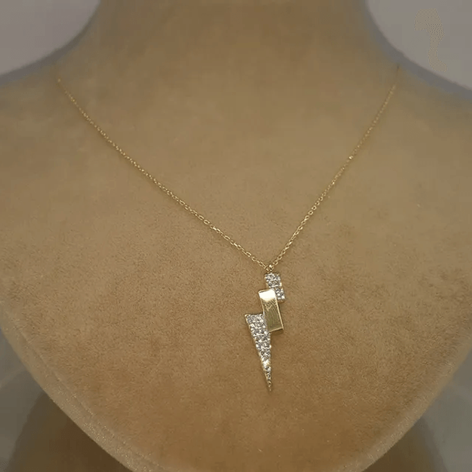 Elektrik Altın Kolye