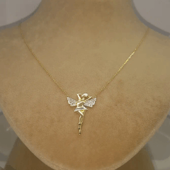 Melek Kız Altın Kolye