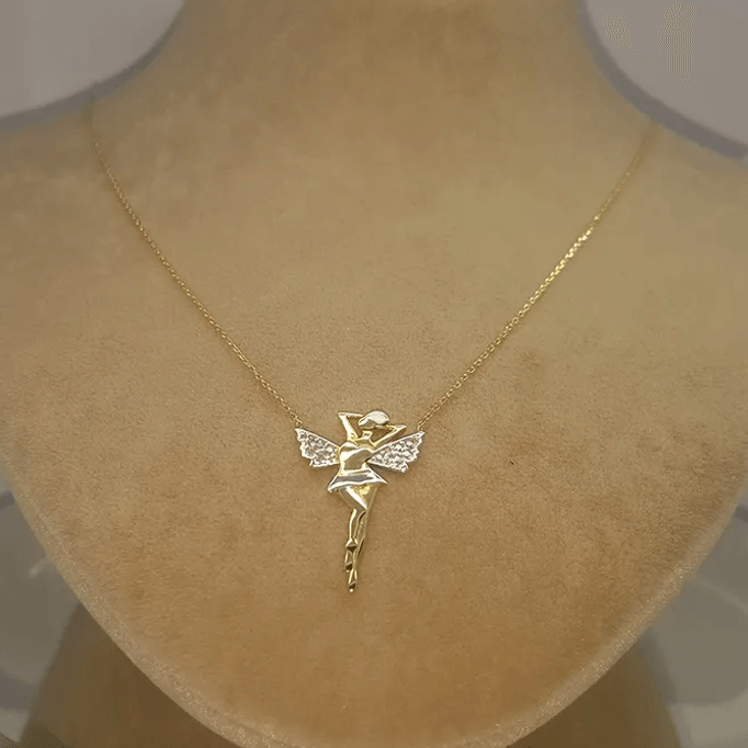 Melek Kız Altın Kolye