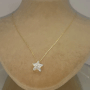 Taşlı Yıldız Altın Kolye