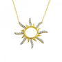 Güneşimsin Altın Kolye