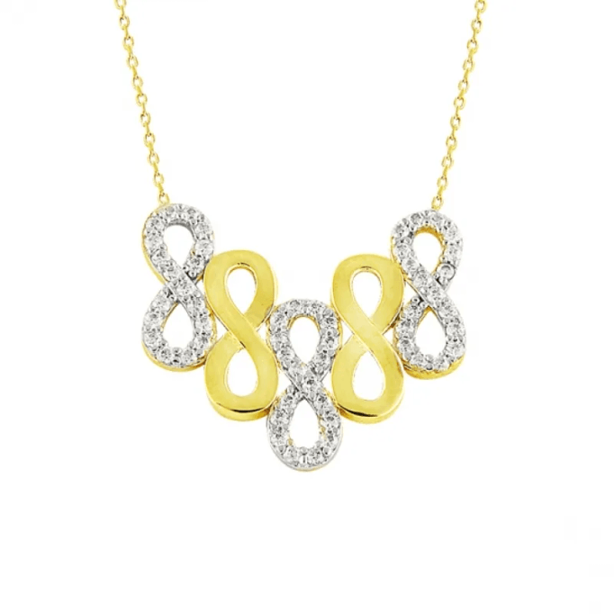 5 Sonsuzluk Altın Kolye