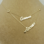 Canım Annem Yazılı Altın Kolye