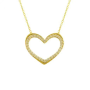 Swarovski Taş Kalp Altın Kolye