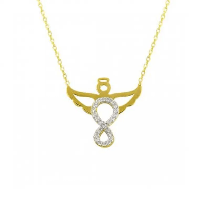 Melek Sonsuzluk Altın Kolye