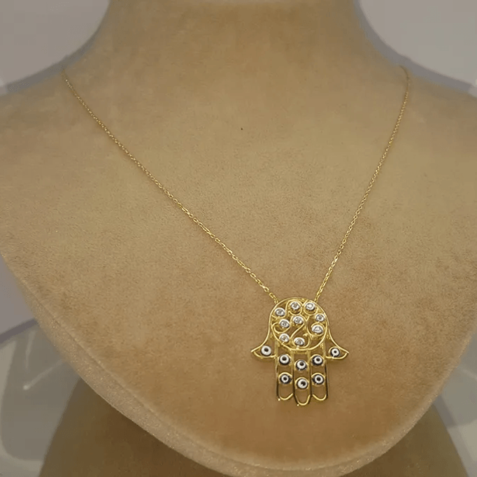 Nazar Boncuklu  Fatma AnaeliAltın Kolye