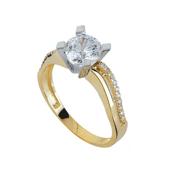 Swarovski Zarif Altın Tektaş