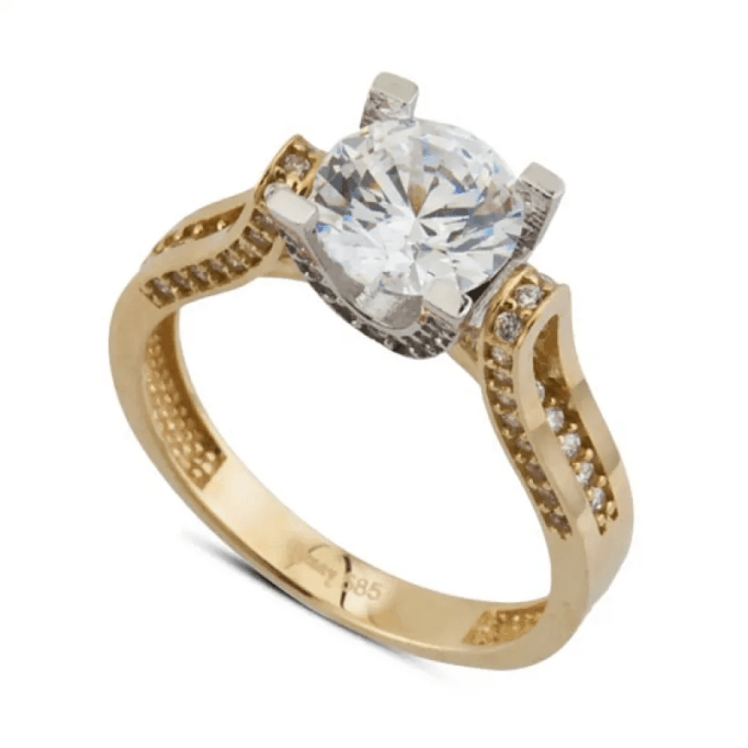 Tektaş Su Yolu Taşlı Yüzük