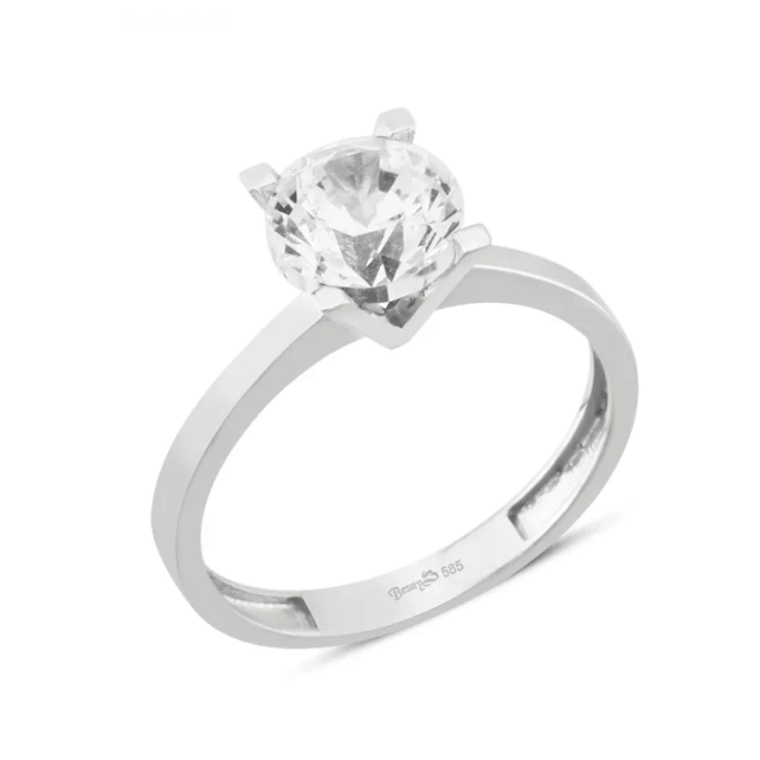 Tektaş Yüzük V Çerçeveli