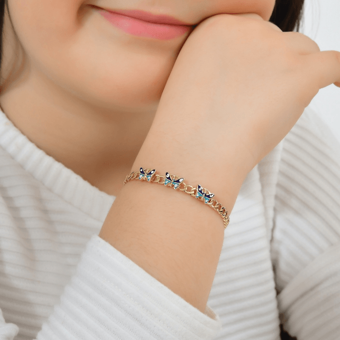 Kelebek 14 Ayar Çocuk Bilezik