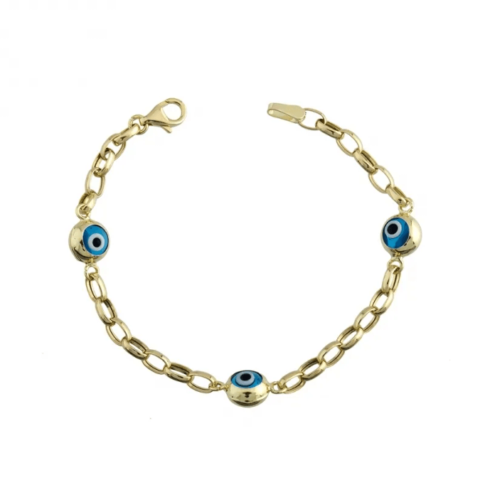 Göz Boncuklu Altın Künye