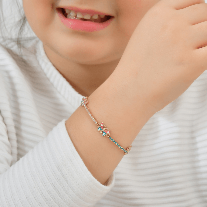 Kelebek 14 Ayar Çocuk Bilekliği