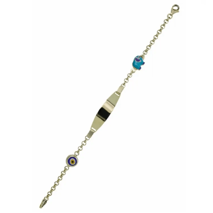 Fil İsim Yazılan Bebek Künyesi