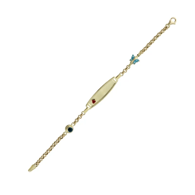 İsim Yazılabilen  Mavi Kelebek Künye