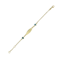 İsim Yazılabilen Zarif Altın Bileklik