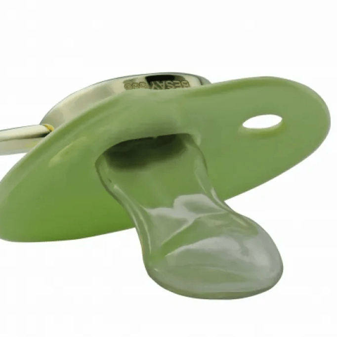 Ağaç Desenli Altın Emzik - Yeşil