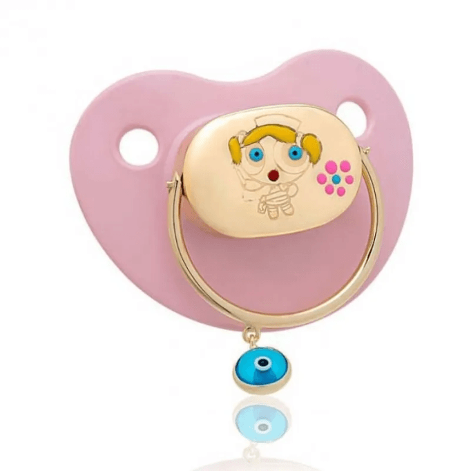 Kız Figürlü Altın Emzik Modelleri