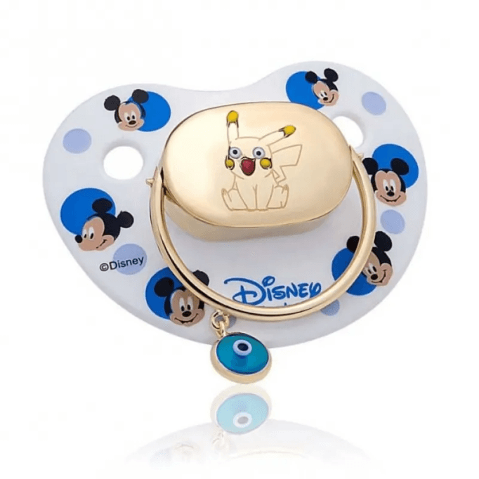 Tavşan Figürlü Altın Emzik