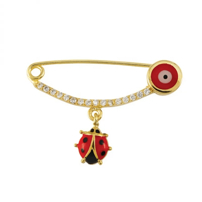 Kırmızı Uğur Böceği Altın İğne