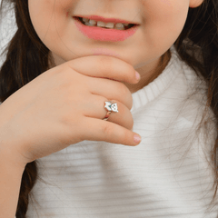 Beyaz Kedi Çocuk Yüzük