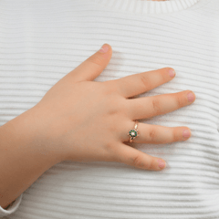 Yeşil Kaplumbağa Çocuk Yüzük