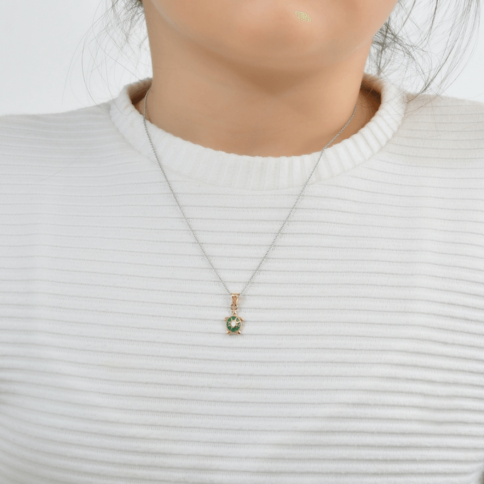 Kaplumbağa Çocuk Altın Kolye