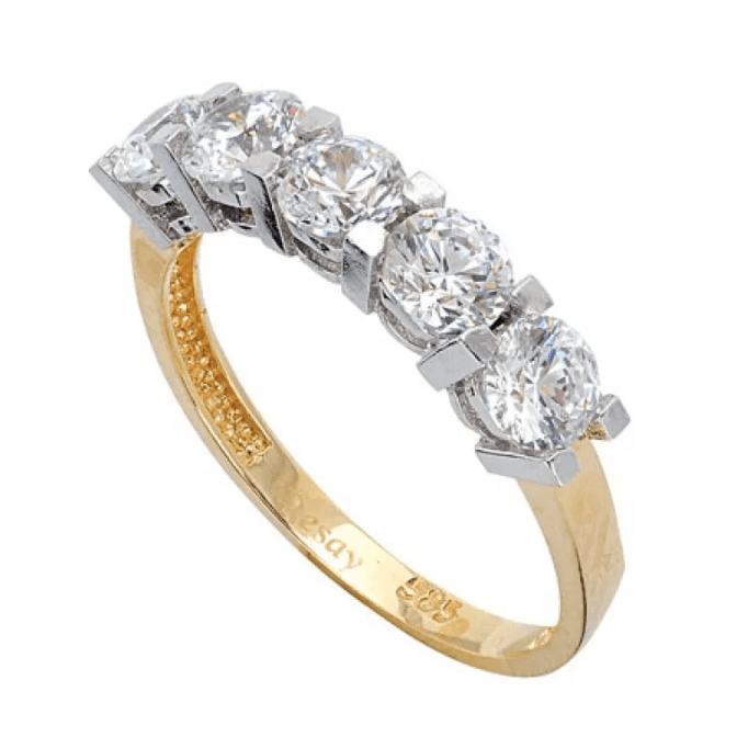 Hafif Altın Beştaş Yüzük