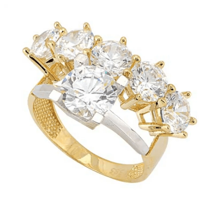 Beştaş Ve Tektaş Birlikte Altın  Yüzük