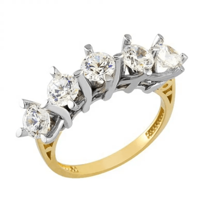 Beştaş Saray Beyaz Altınlı Yüzük