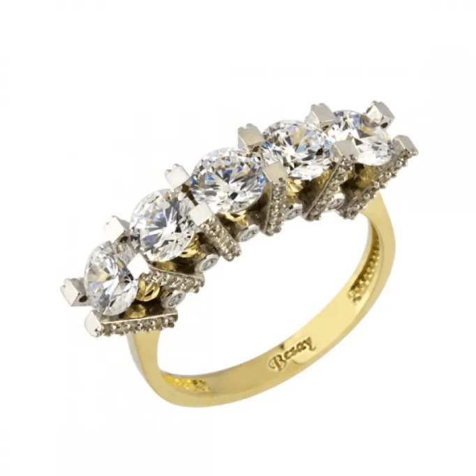 Beştaş Yüzük Sıra Taş İşlemeli