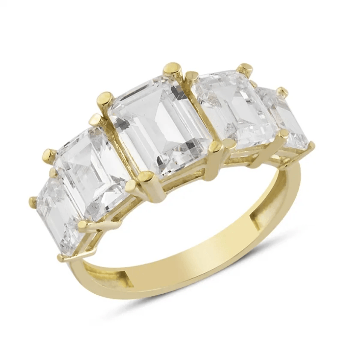 Baget Beştaş Sıralı Yüzük