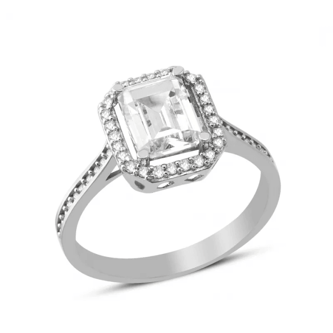 Baget Beyaz Altın Yüzük