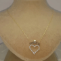 Kral Taclı Kalp Altın Kolye