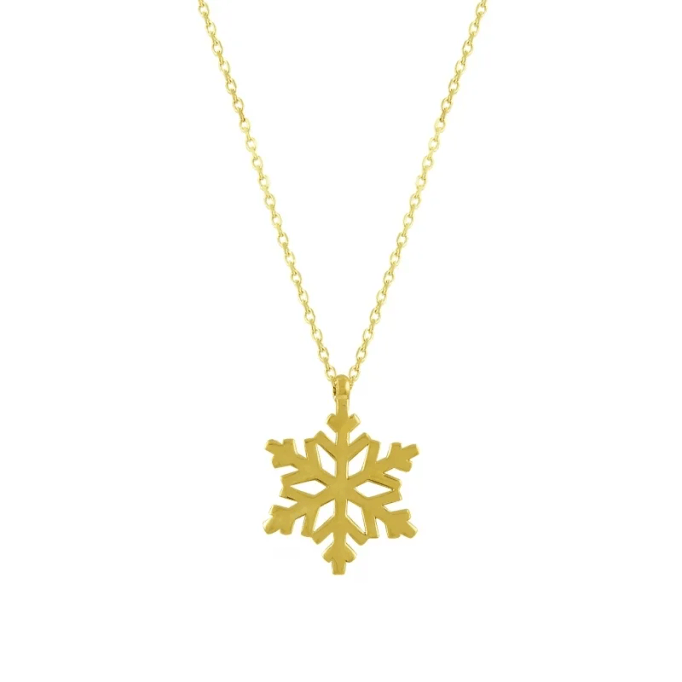 Kar Tanesi Altın Kolye