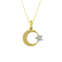 Ay Yıldız Altın Kolye KLF1007