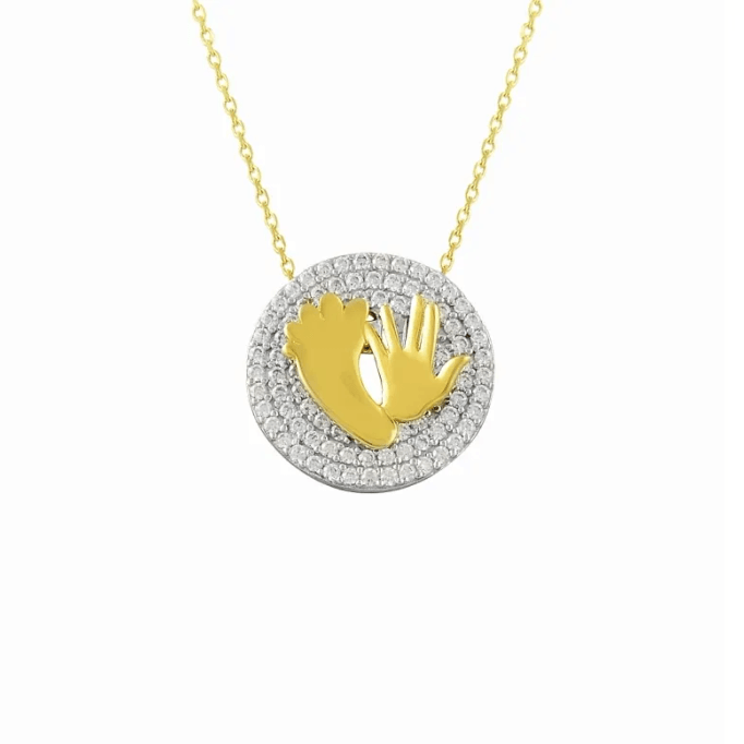 Ayak Ve El Altın Kolye