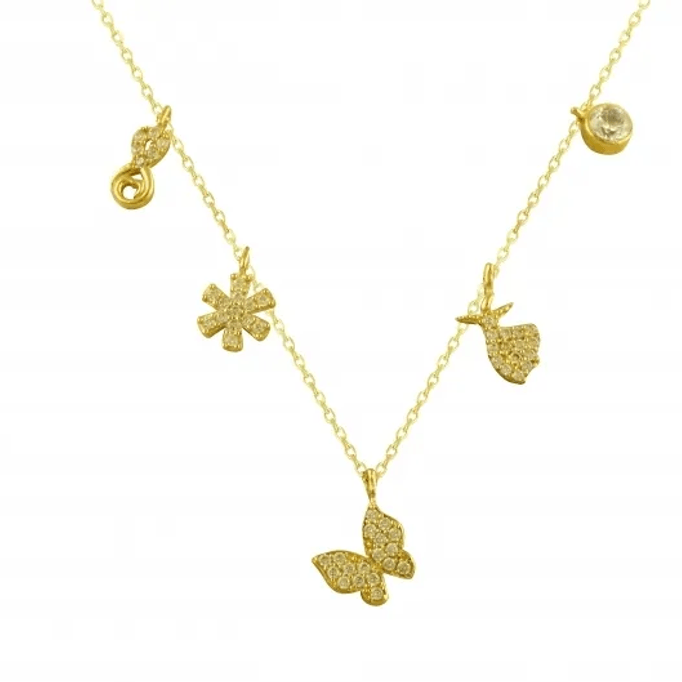 Kelebk,Mevlana,Sonsuzluk Altın Kolye