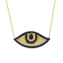 Göz Dekor Altın Kolye KLF866