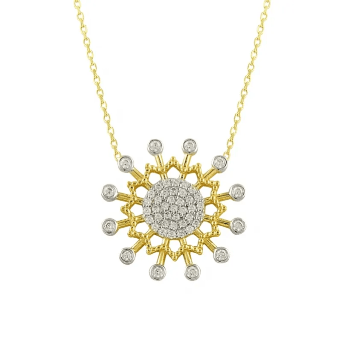 Çiçek Altın Kolye KLF946