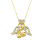 Kanatlı Kalp Altın Kolye KLF1011