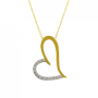 Asimetrik Kalp Altın Kolye KLF1142