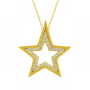 Asimetrik Yıldız Altın Kolye KLF1363