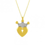 Kalbimin Tacı Altın Kolye KLF1375