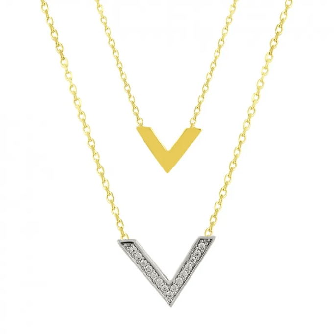 V Şekilli Altın Kolye KLF1391